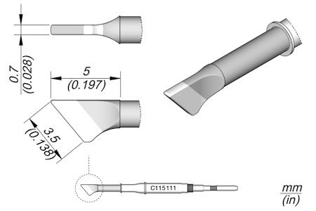 Blade Cartridge 3.5 x 0.7