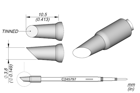 Bevel Cartridge Ø 3.8