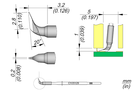 Knife Cartridge 2.8 x 0.2