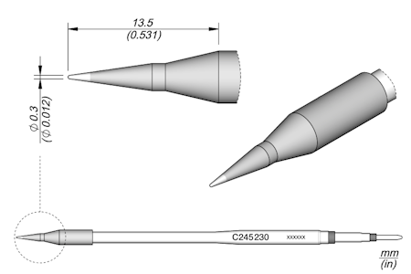 Conical Cartridge Ø 0.3