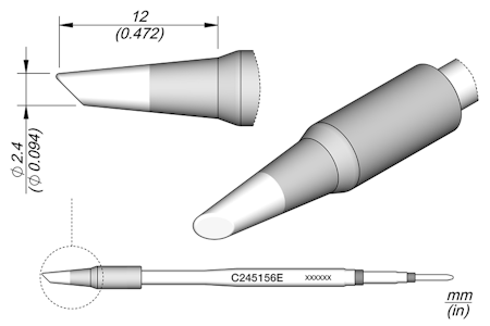 Bevel Cartridge Ø 2.4