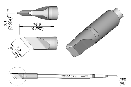 Knife Cartridge 7.2 x 0.1