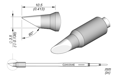 Bevel Cartridge Ø 3.5 L