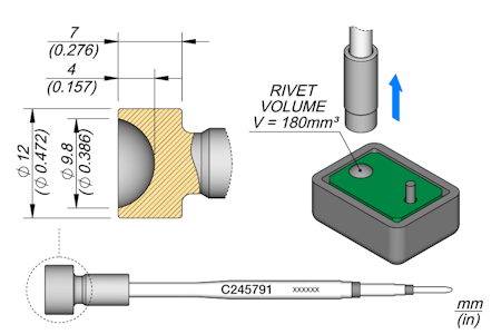 Heat Staking Cartridge Ø 10