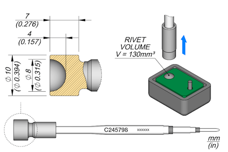 Heat Staking Cartridge Ø 8
