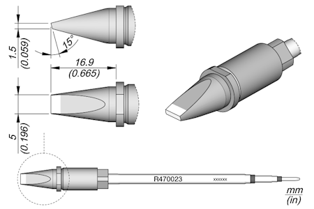Chisel Cartridge 5 x 1.5