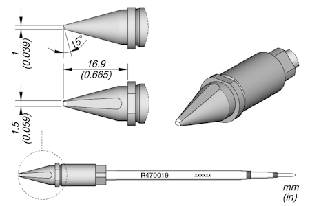 Chisel Cartridge 1.5 x 1