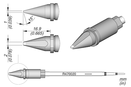 Chisel Cartridge 2 x 1