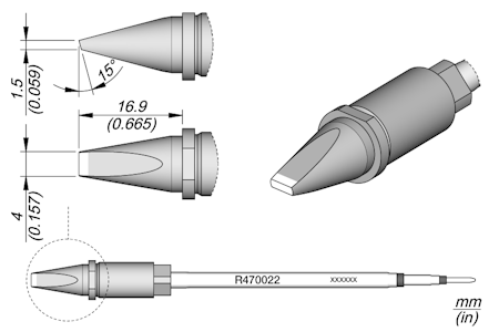 Chisel Cartridge 4 x 1.5