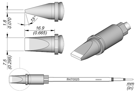 Chisel Cartridge 7.5 x 1.8