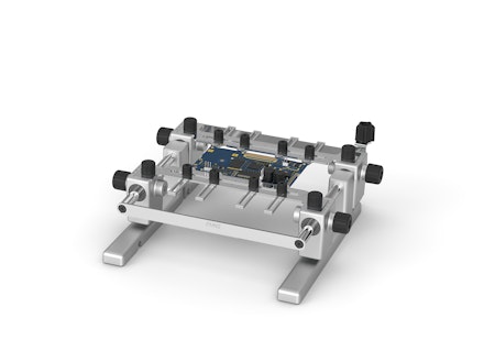 Support for PCBs up to 11 x 7 cm / 4 x 3"