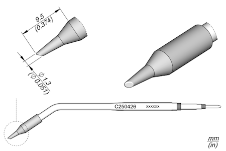 Bevel Cartridge Ø 1.3