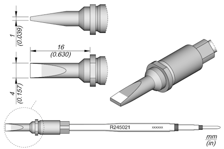 Chisel Cartridge 4 x 1