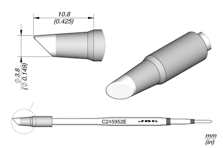 Bevel Cartridge Ø 3.8 S1