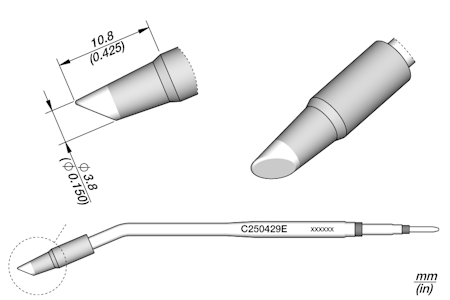 Conical Bevel Cartridge Ø 3.8 S2