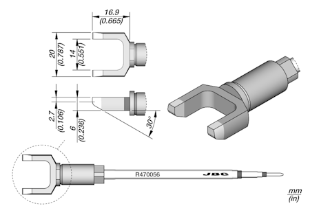 Faston Terminal Cartridge 20 mm