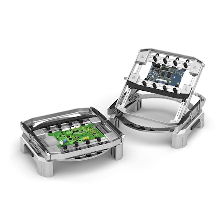 Multiaxis Rotative Support for PCBs up to 13 x 13 cm / 5 x 5 in