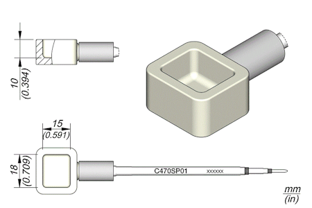 Solder Pot Cartridge 18 x 15