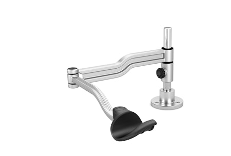 Articulated Table-Mounted Left Hand Rest