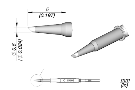 Bevel Cartridge Ø0.6 - C115109