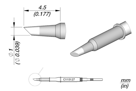 Bevel Cartridge Ø 1