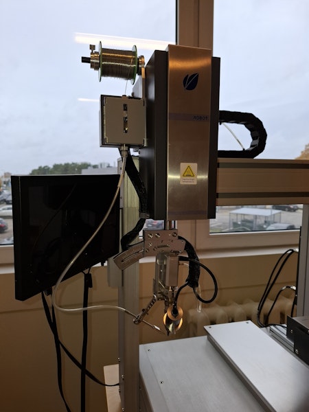 QUICK  9434 soldering robot, demo