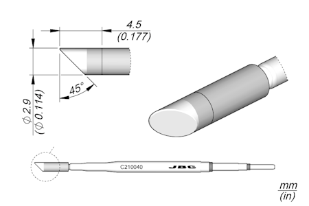 Bevel Cartridge Ø 2.9