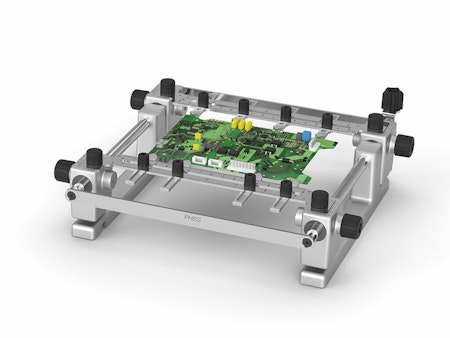 Support for PCBs up to 13 x 13 cm / 5 x 5"