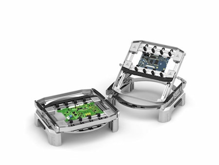 Multiaxis Rotative Support for PCBs up to 13 x 13 cm / 5 x 5 in