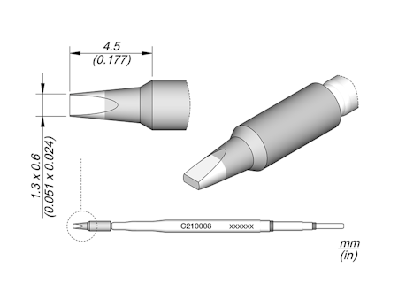 Chisel Cartridge 1.3 x 0.6