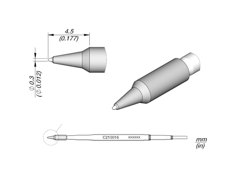Conical Cartridge Ø 0.3