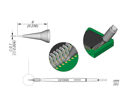 Conical Cartridge Ø 0.1