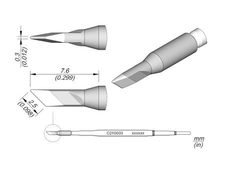 Knife Cartridge 2.5 x 0.3