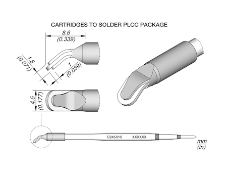 PLCC Drag Cartridge 4.5 x 1.8