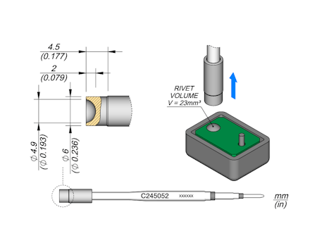 Heat Staking Cartridge Ø 4.9
