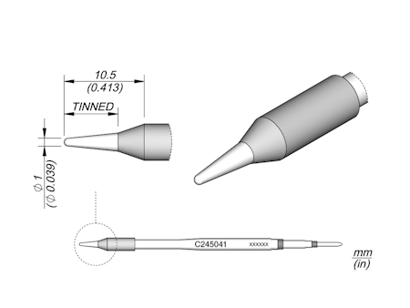 Conical Cartridge Ø 1