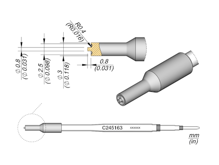Hollow Heat Staking Cartridge Ø 2.5