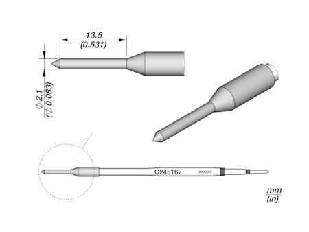 Plastic Thermal Hole Punch Cartridge Ø 2.1