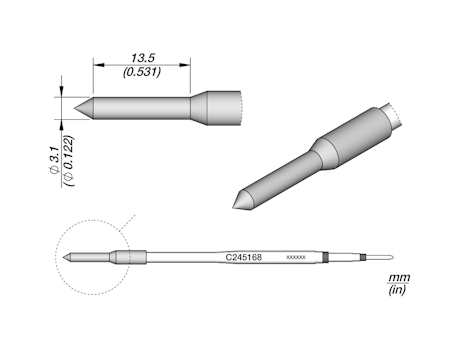 Plastic Thermal Hole Punch Cartridge Ø 3.1