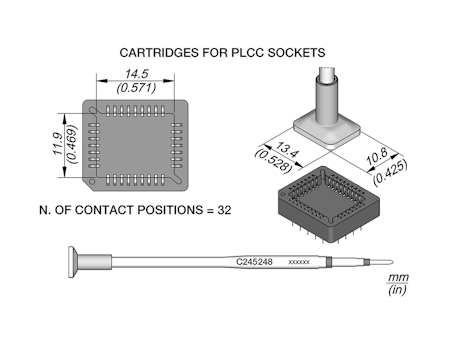 Socket Cartridge 11.9 x 14.5
