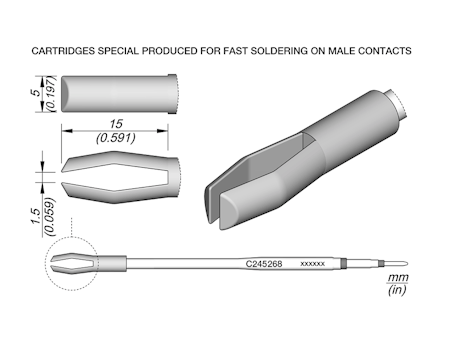 Dual In Line Cartridge 5 x 1.5