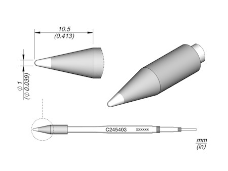 Conical Cartridge Ø 1 HT