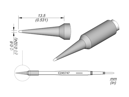 Bevel Cartridge Ø 0.6