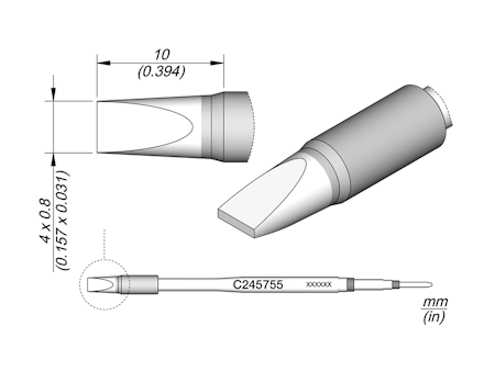 Chisel Cartridge 4 x 0.8 HT