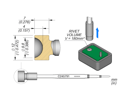 Heat Staking Cartridge Ø 10