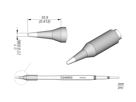 Conical Cartridge Ø 1