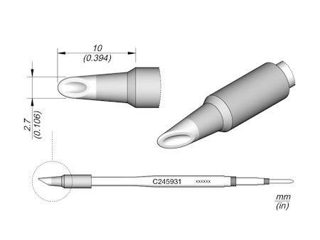 Mini Spoon Cartridge Ø 2.7