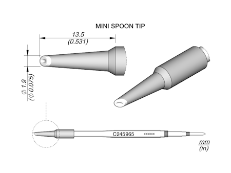 Mini Spoon Cartridge Ø 1.9