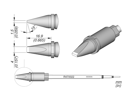 Chisel Cartridge 4 x 1.5