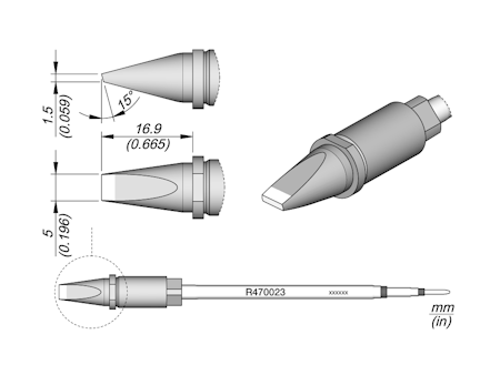 Chisel Cartridge 5 x 1.5